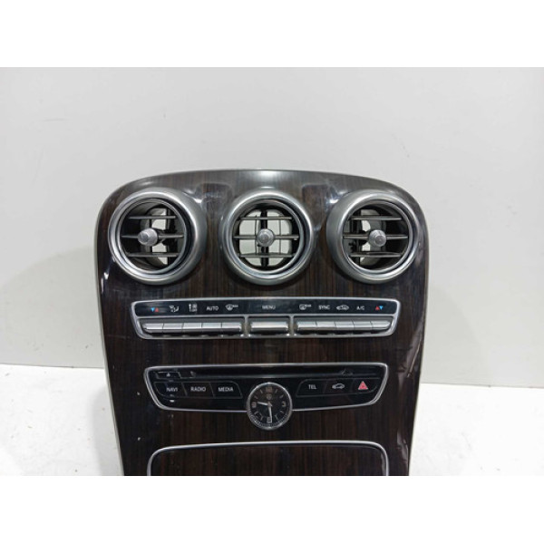 Console Central Moldura Botões Mercedes C180 2015 2018